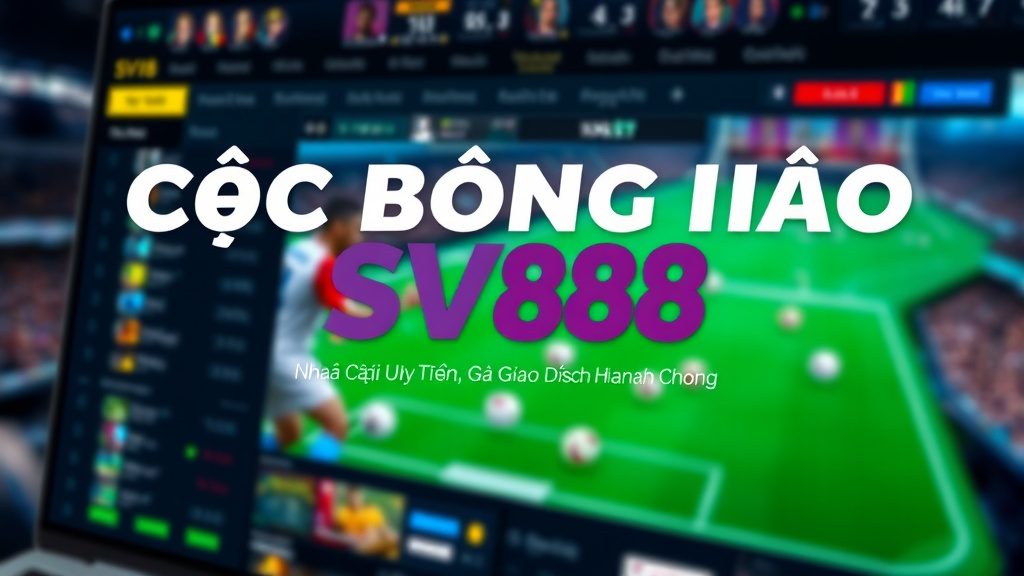 Cược Bóng Đá SV88 - Nhà Cái Uy Tín, Giao Dịch Nhanh Chóng